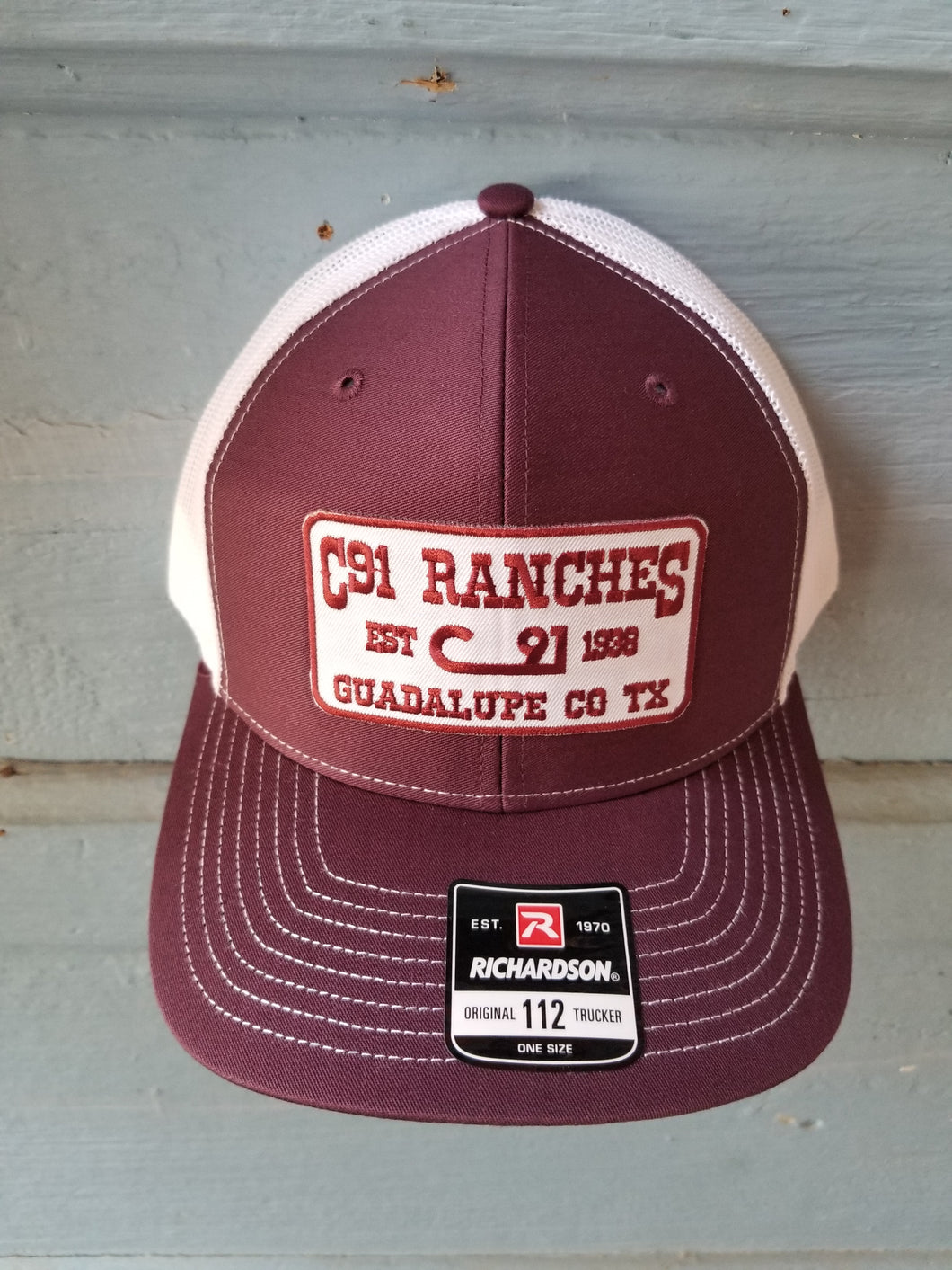 Maroon C91 Ranches Ball Cap